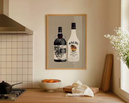 Kraken & Malibu Print