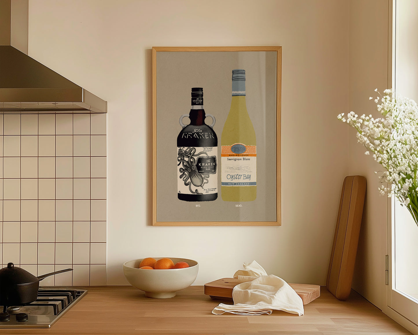 Kraken & Oyster Bay Print