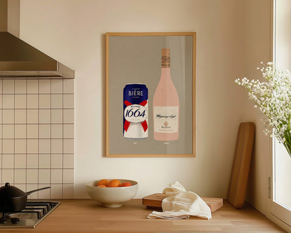Kronenbourg Can & Whispering Angel Print
