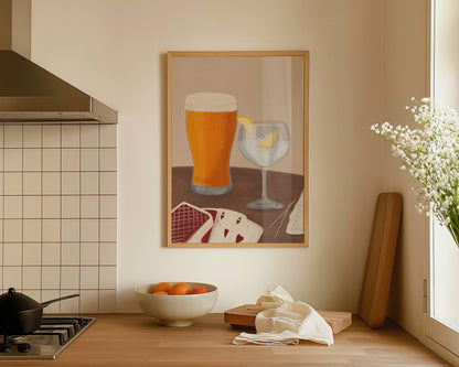 Lager & G&T Date Night Print