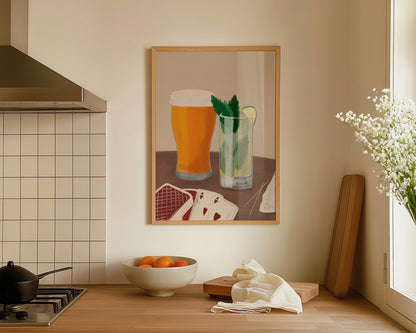 Lager & Mojito Date Night Print