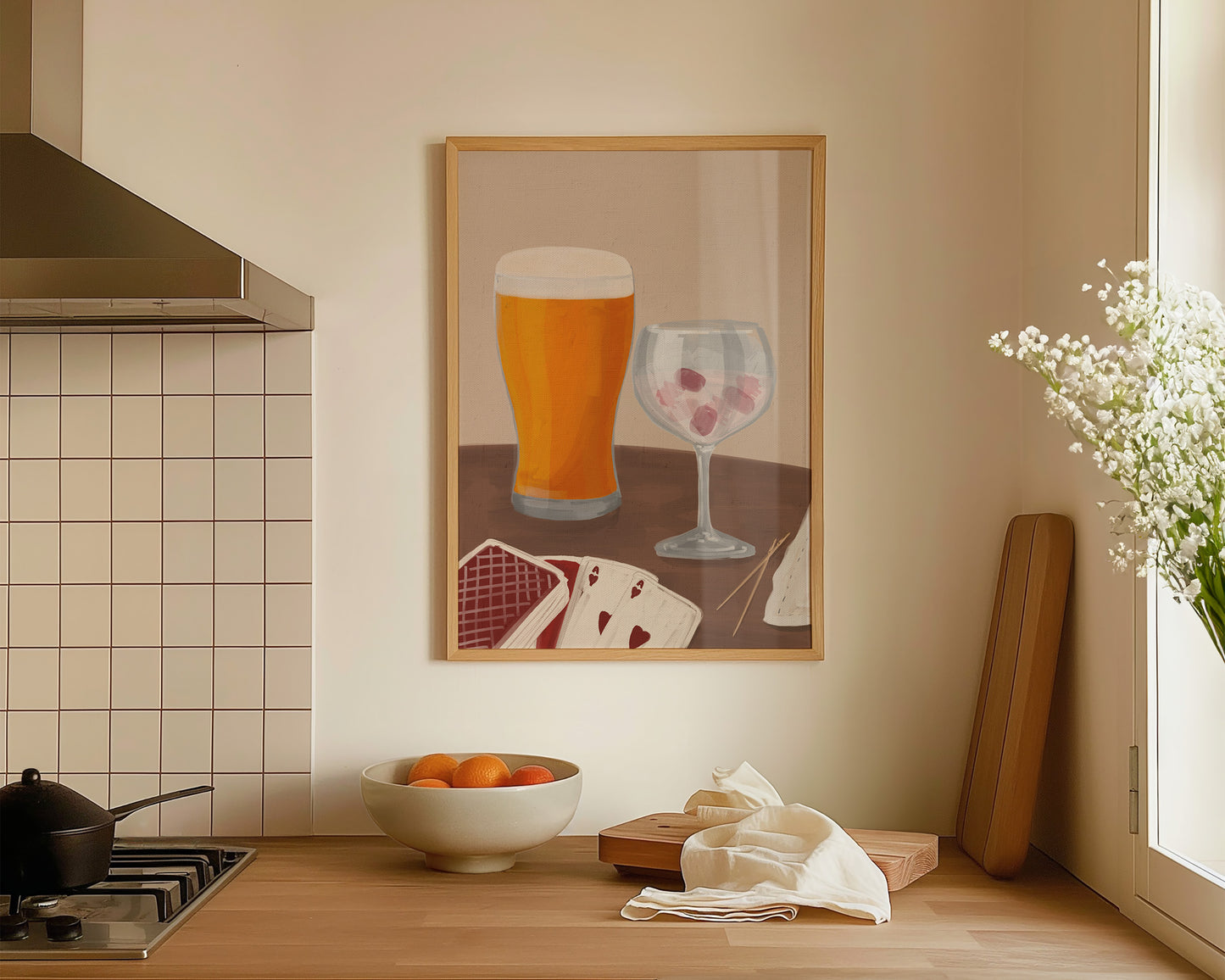 Lager & Pink Gin Date Night Print