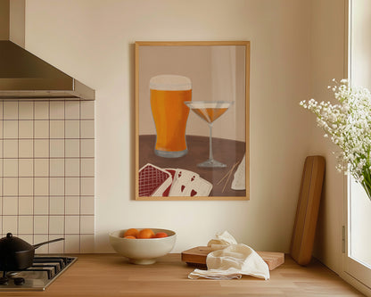 Lager & Pornstar Martini Date Night Print