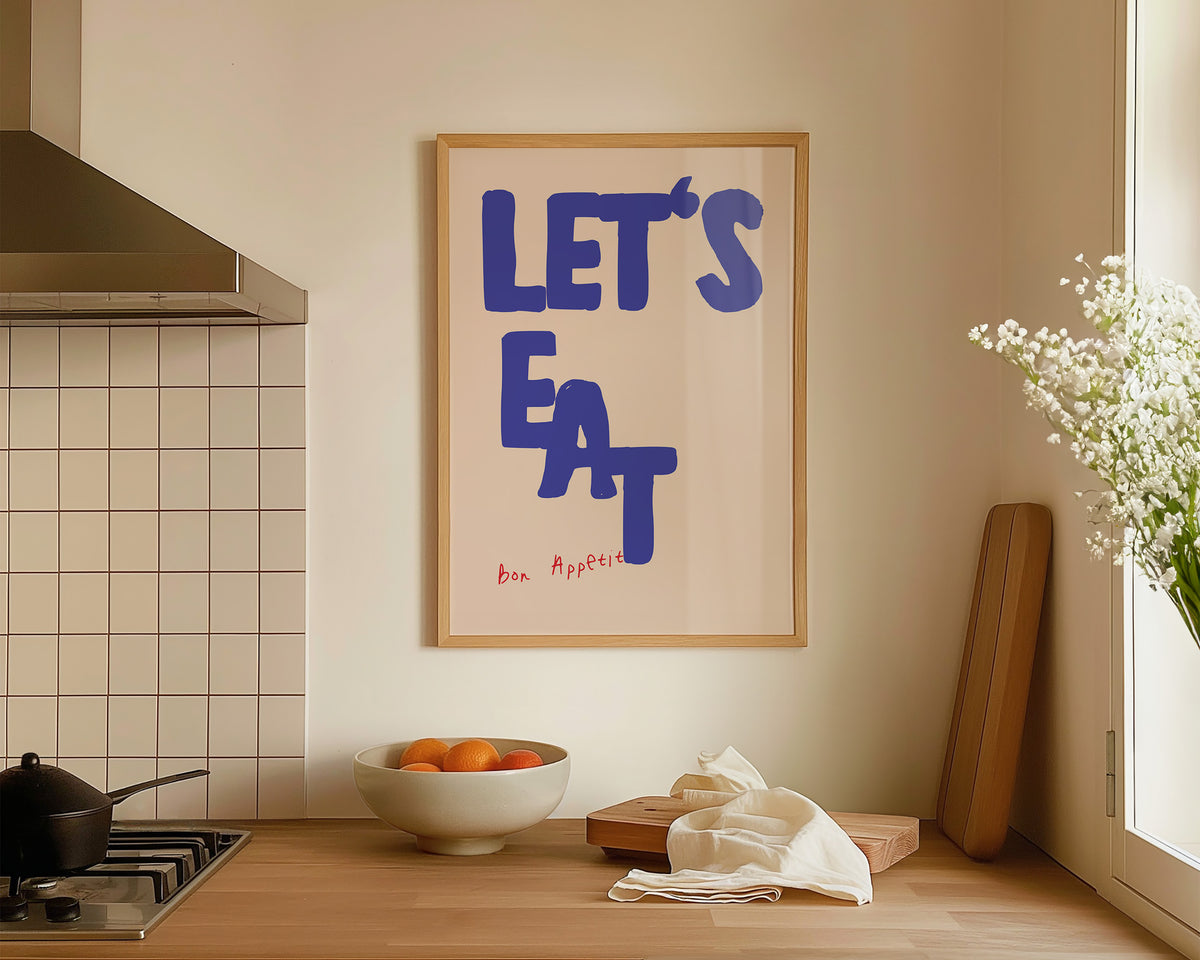 Lets Eat Bon Appetit Print