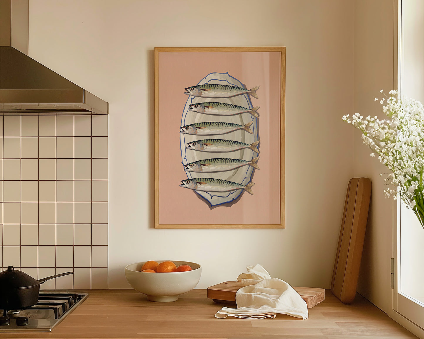 Pink Mackerel Print