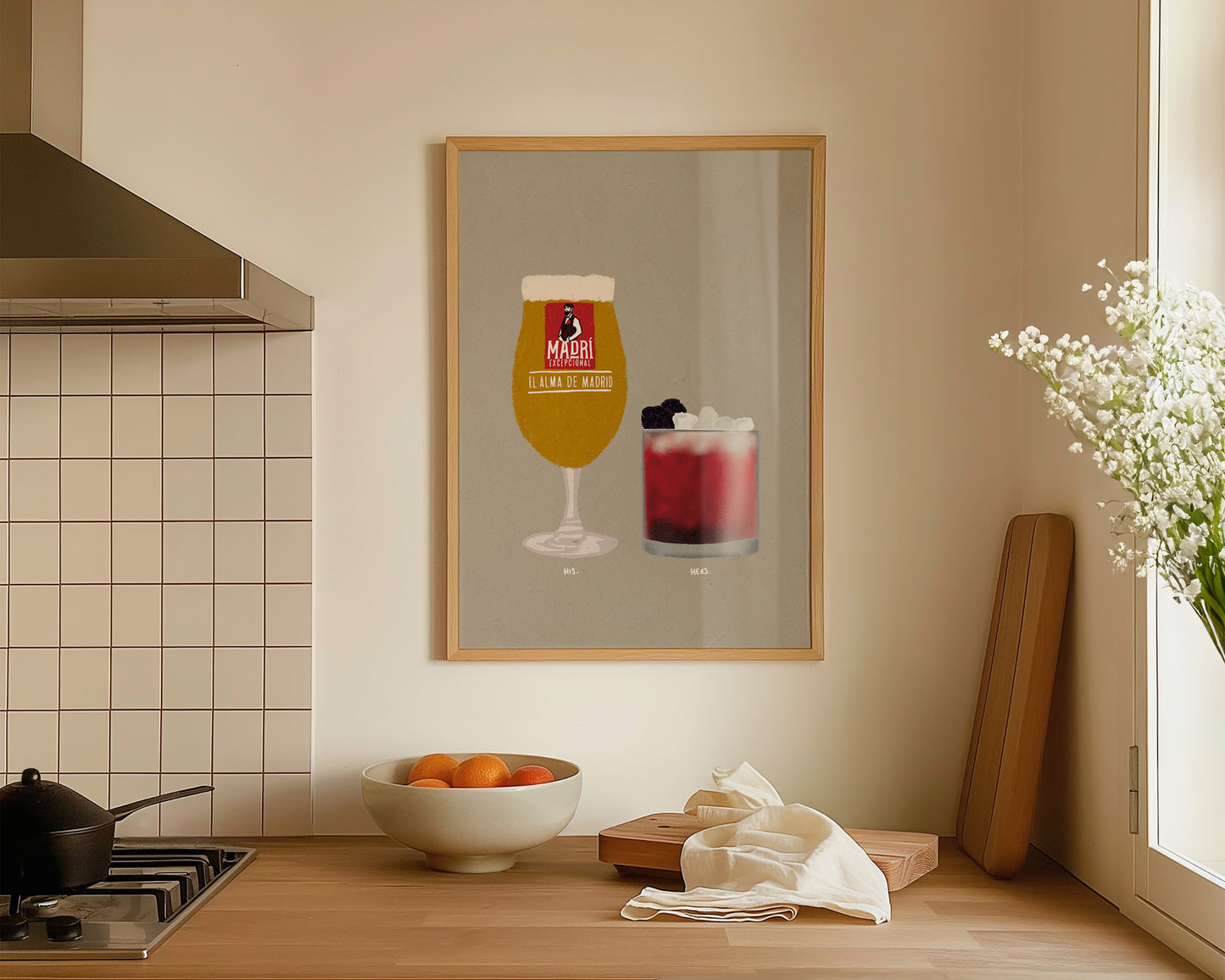 Madri & Bramble Cocktail Print