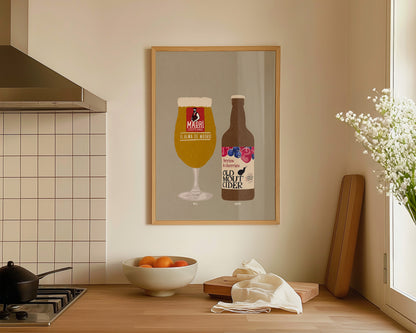 Madri & Old Mout Berries & Cherries Print