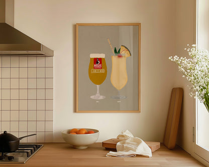 Madri & Pina Colada Print