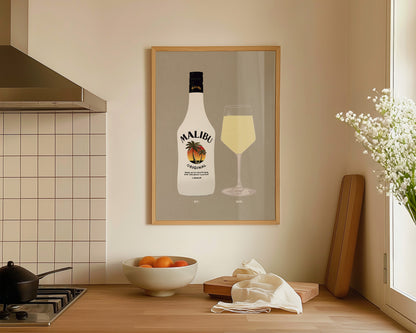 Malibu & White Wine Print