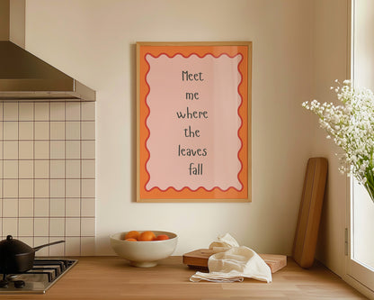 Where The Leaves Fall Print