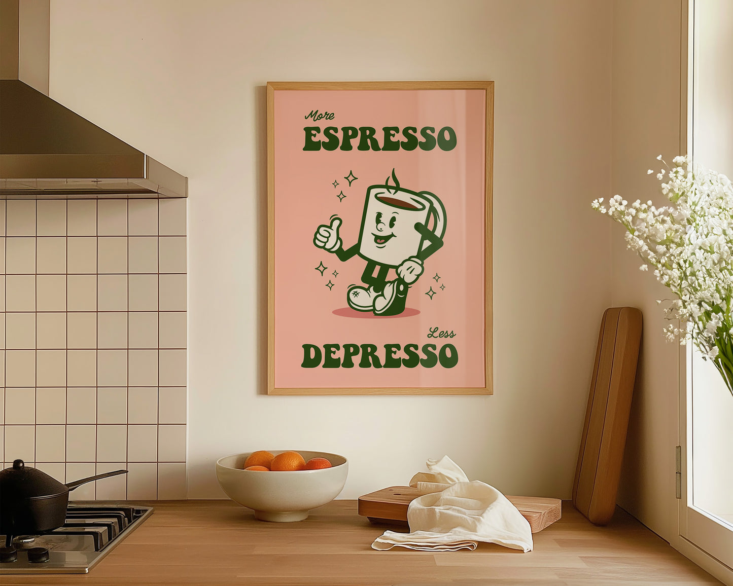 More Espresso Less Depresso Print