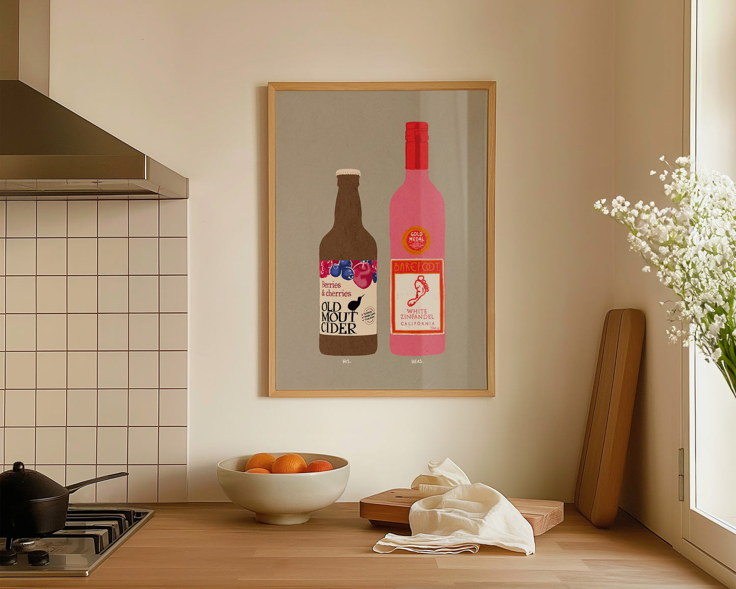 Old Mout Berries & Cherries & White Zinfandel Print