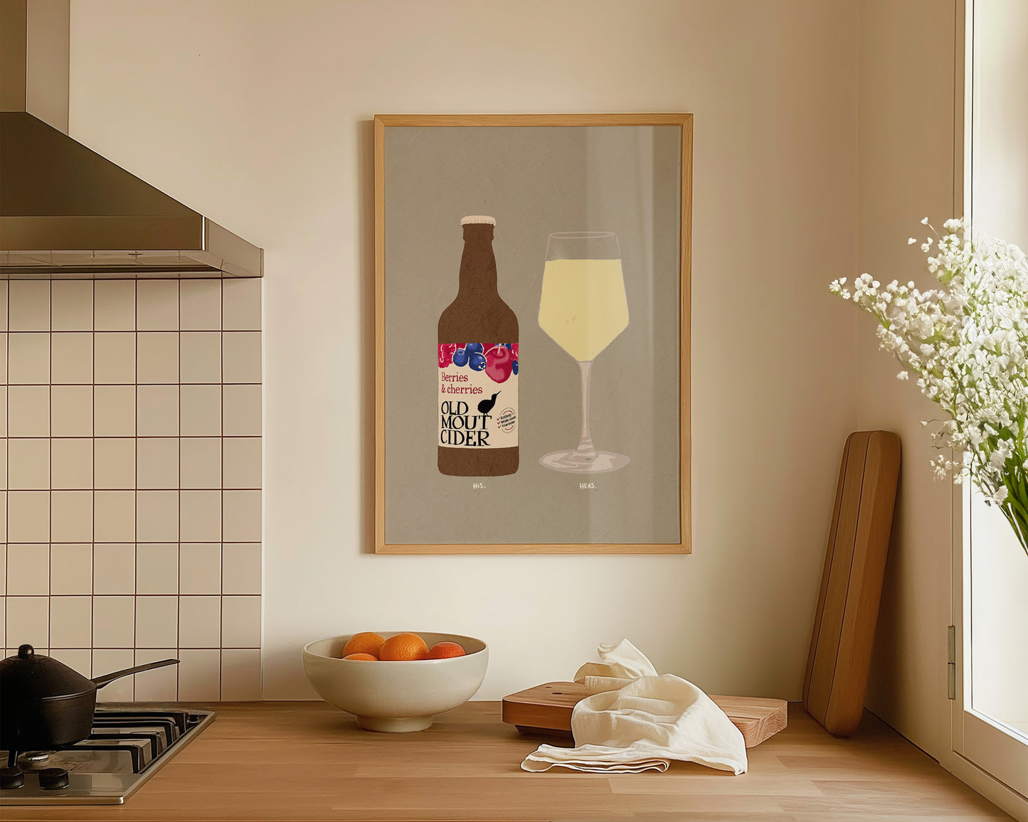 Old Mout Berries & Cherries & White Wine Print