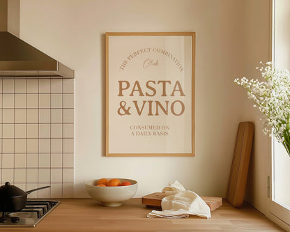 Pasta & Vino Print