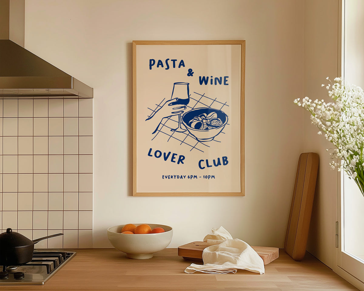 Pasta & Wine Lover Club Print