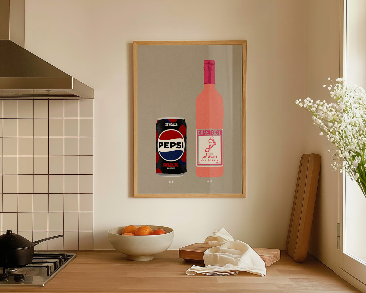 Pepsi Max Cherry & Pink Moscato Print