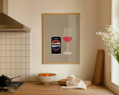Pepsi Max & Rose Print