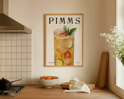 Pimms Cocktail Print