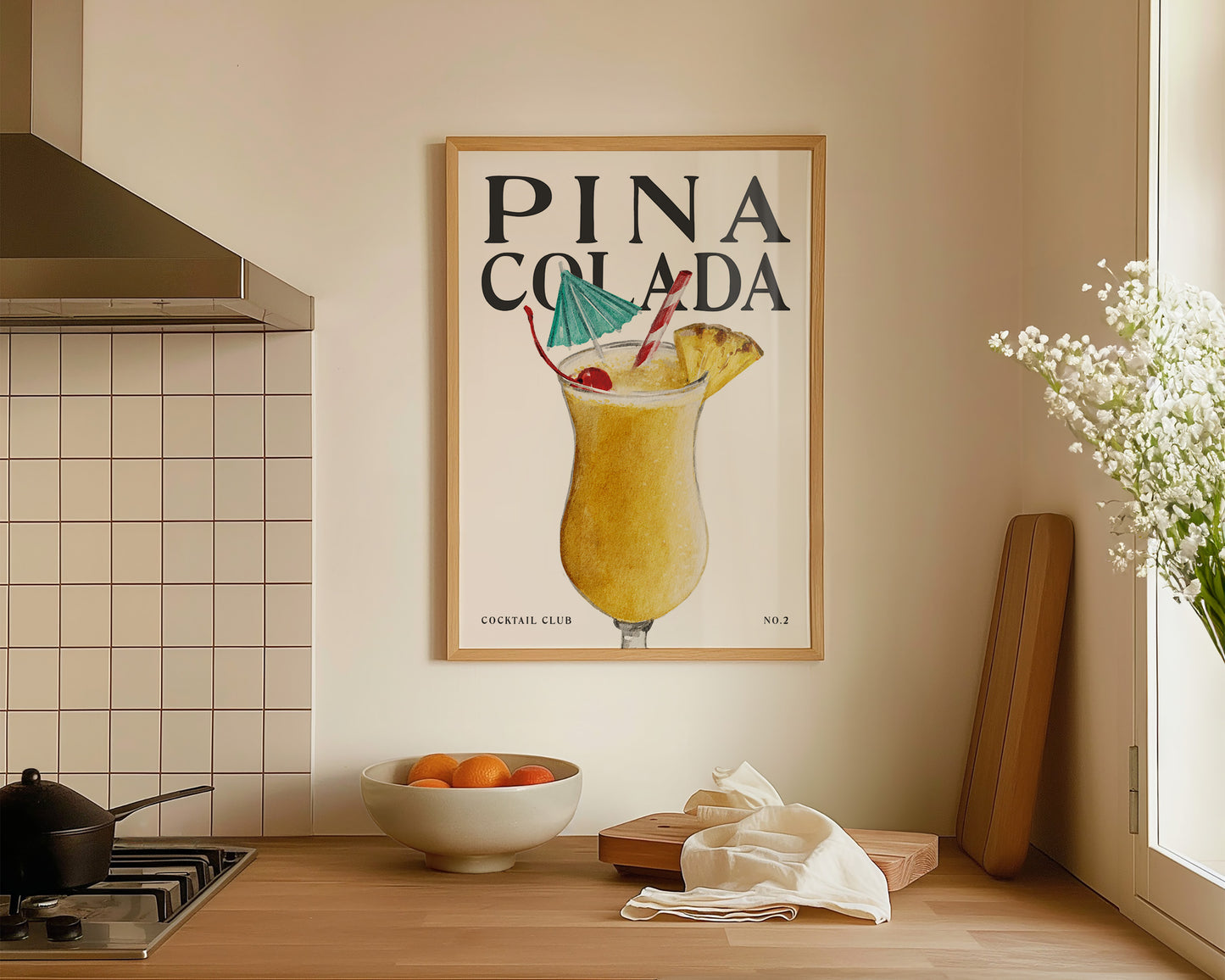 Pina Colada Cocktail Print