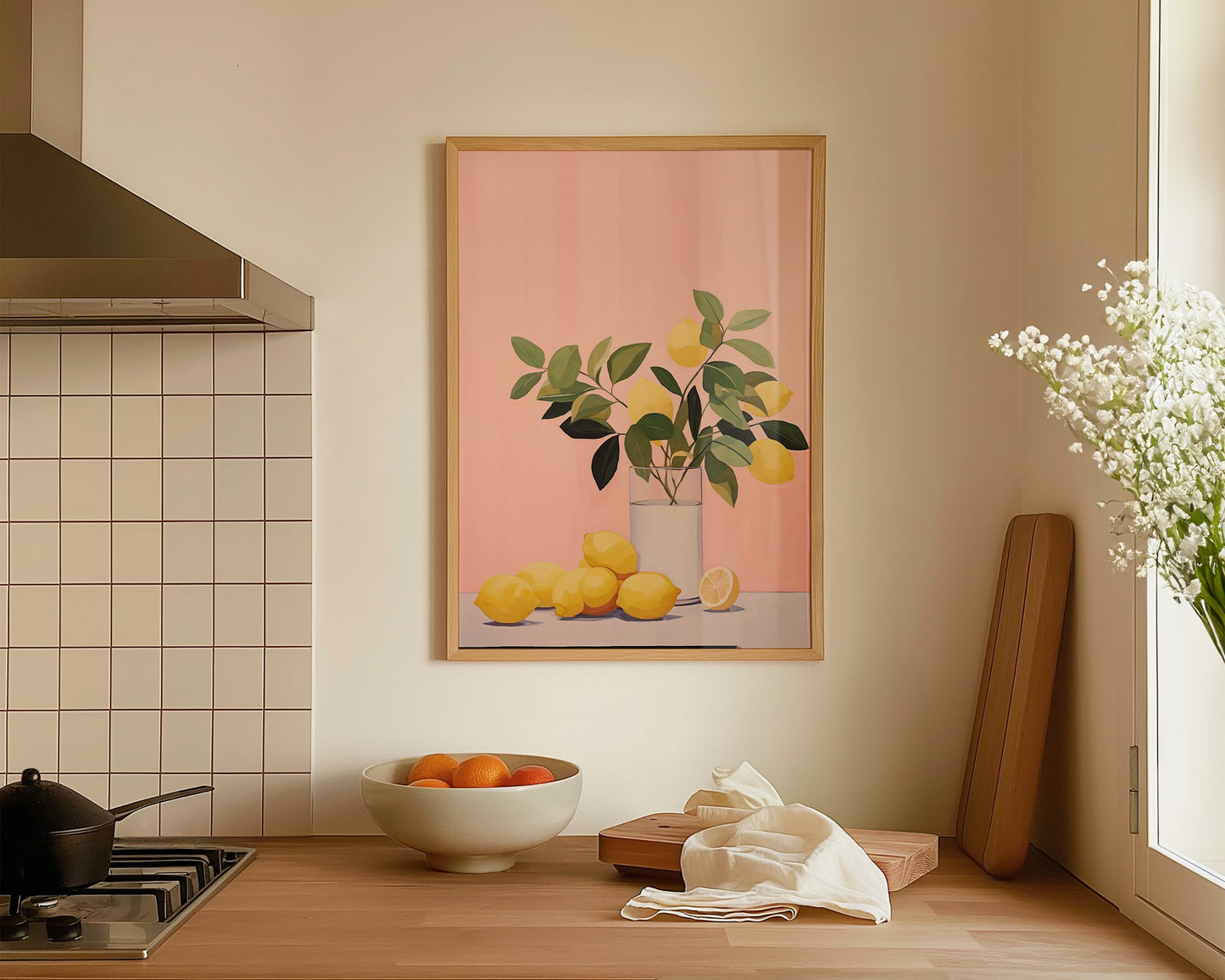 Pink Lemons Print
