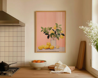 Pink Lemons Print