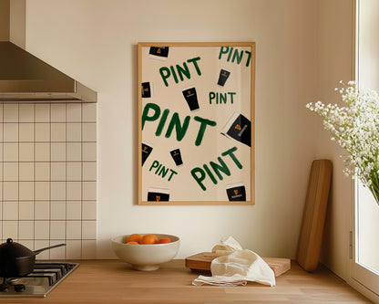 Pints Of Guinness Print