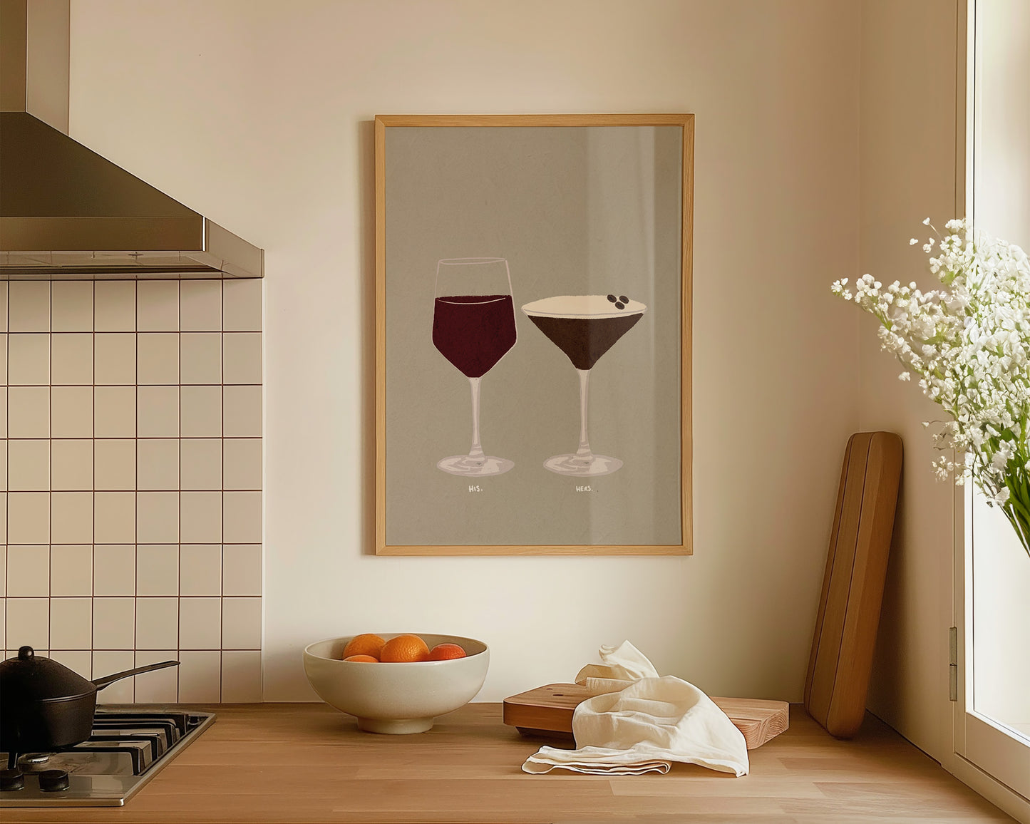 Red Wine & Espresso Martini Print