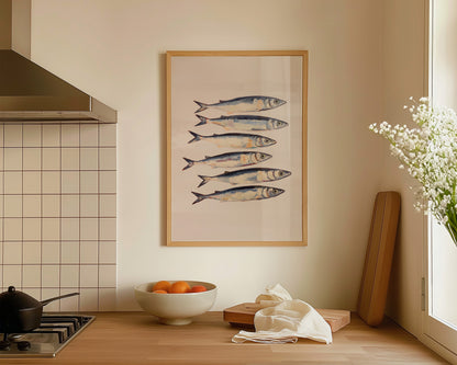 Blush Pink Sardines Print