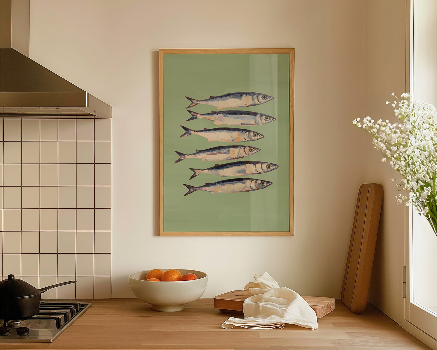 Green Sardines Print