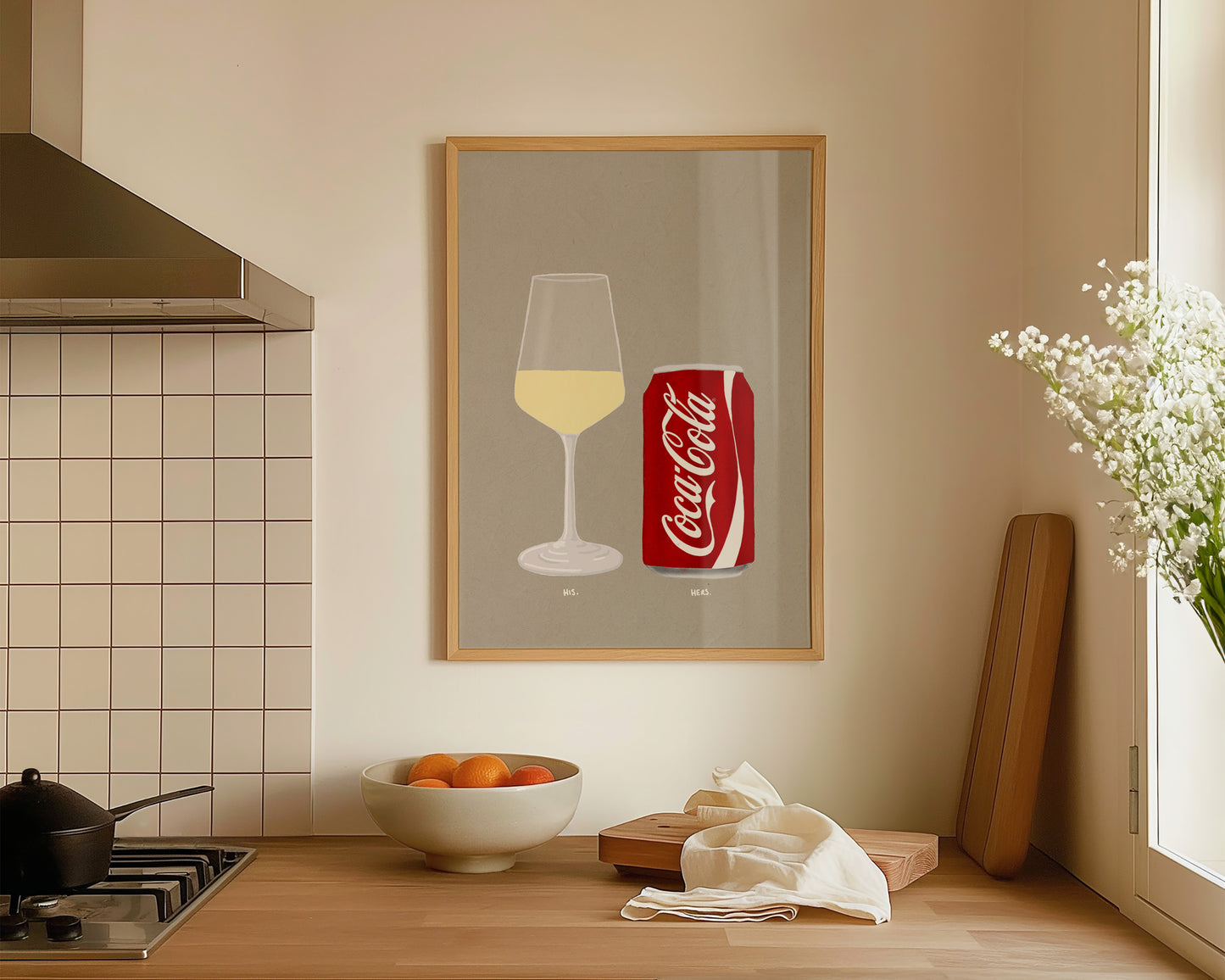 White Wine & Coke Print