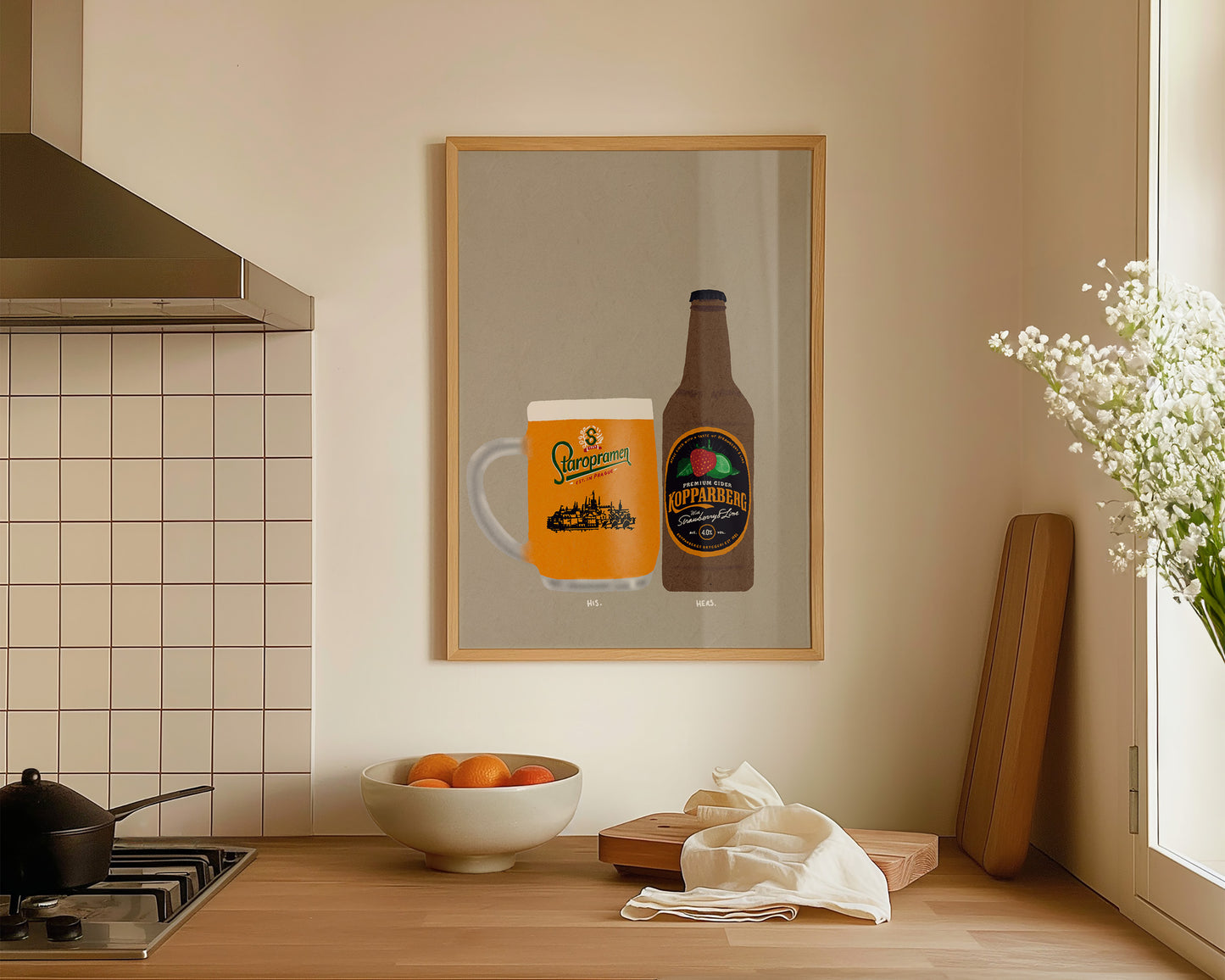 Staropramen & Strawberry Lime Kopparberg Print