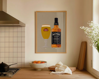Stella & Jack Daniel's Print