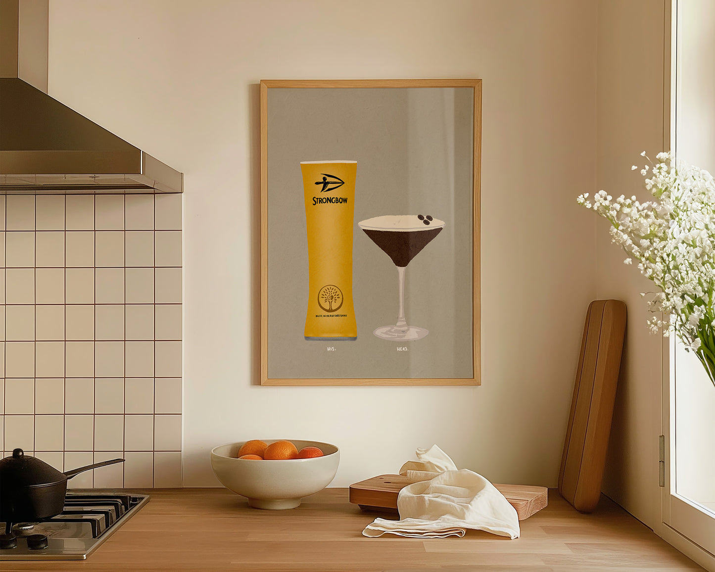 Strongbow Pint & Espresso Martini Print