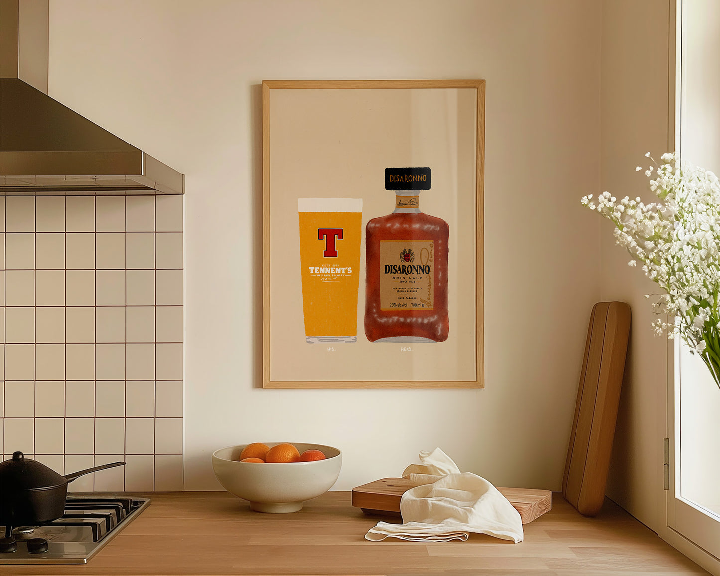 Tennent's & Disaronno Print