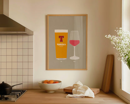 Tennent's & Rose Print