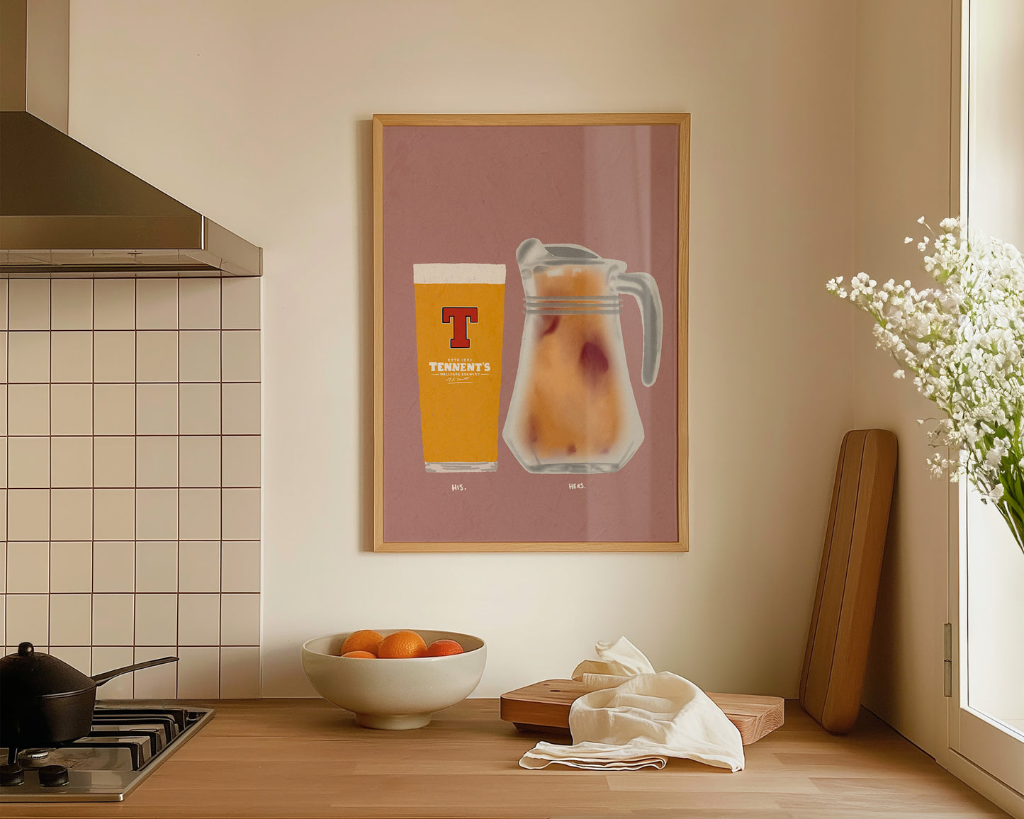 Tennent's & Cava Sangria Print