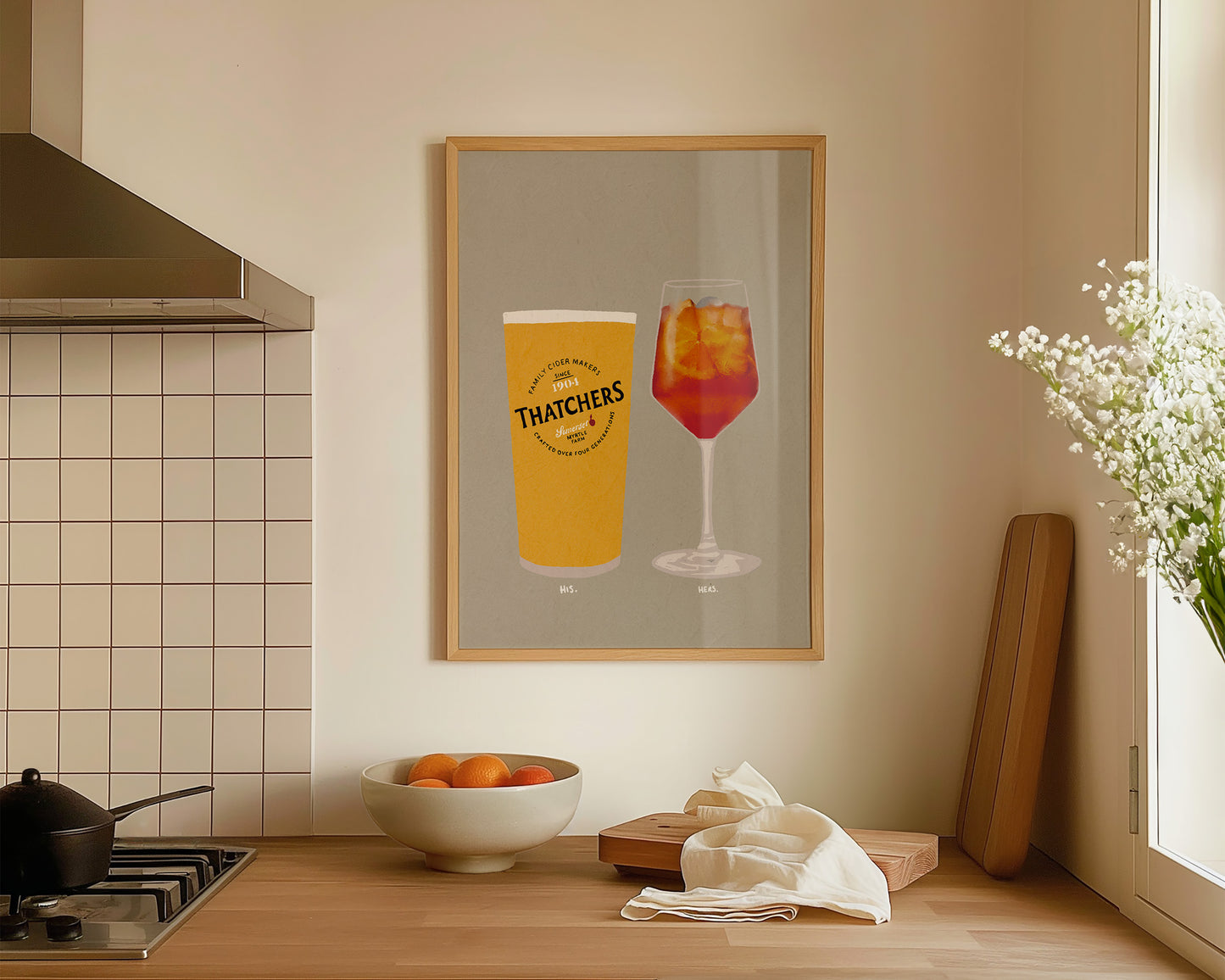 Thatchers & Aperol Spritz Print