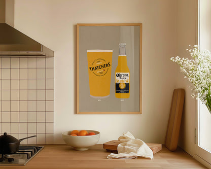 Thatchers & Corona Print
