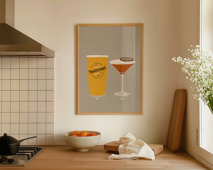 Thatchers & Pornstar Martini Print