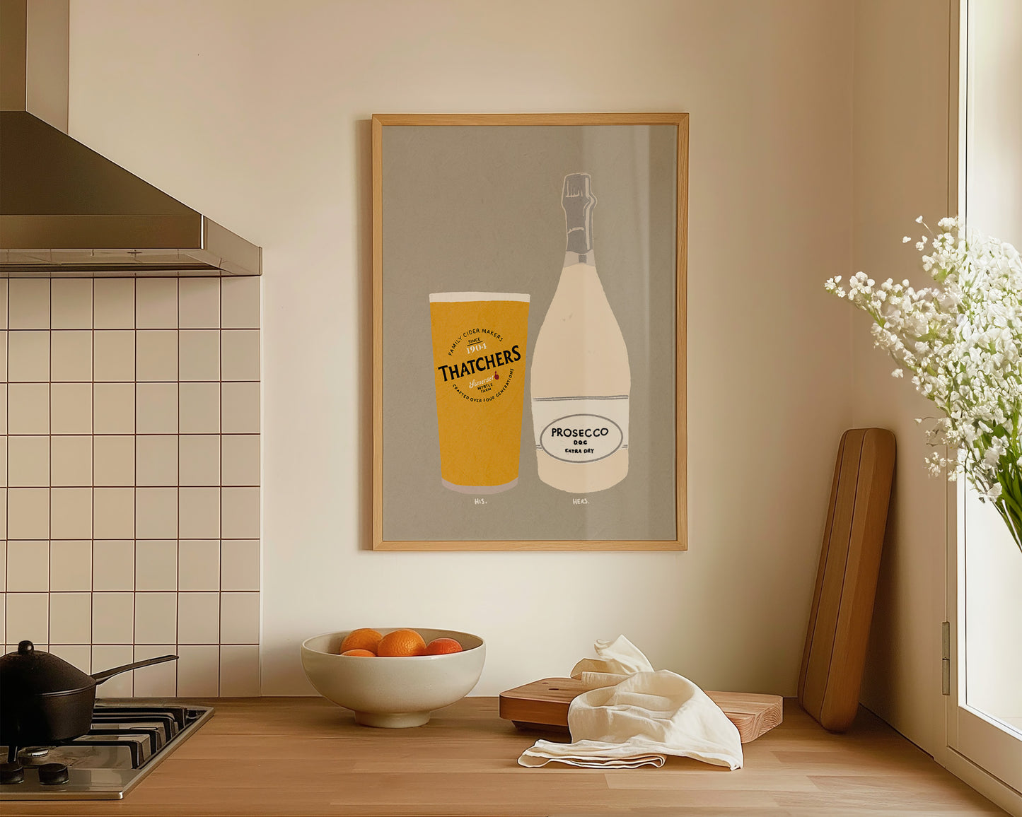 Thatchers & Prosecco Print