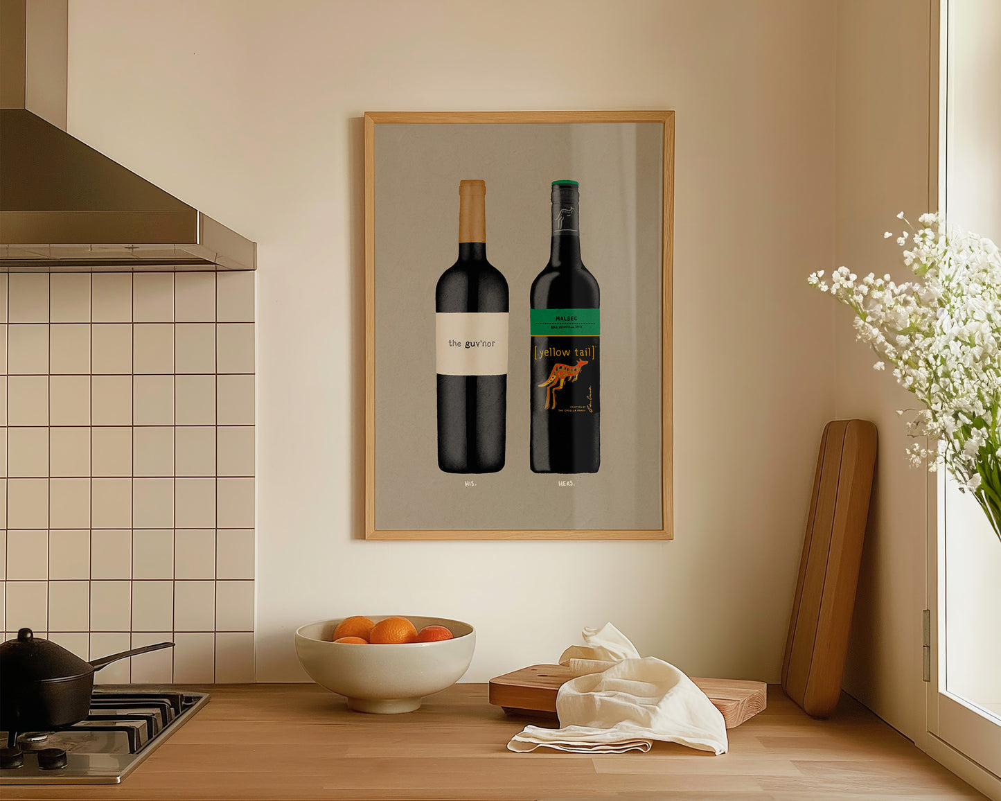 The Guvnor & Yellowtail Malbec Print