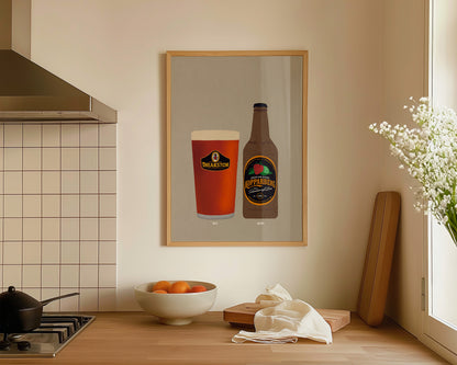 Theakston & Strawberry Lime Kopparberg Print