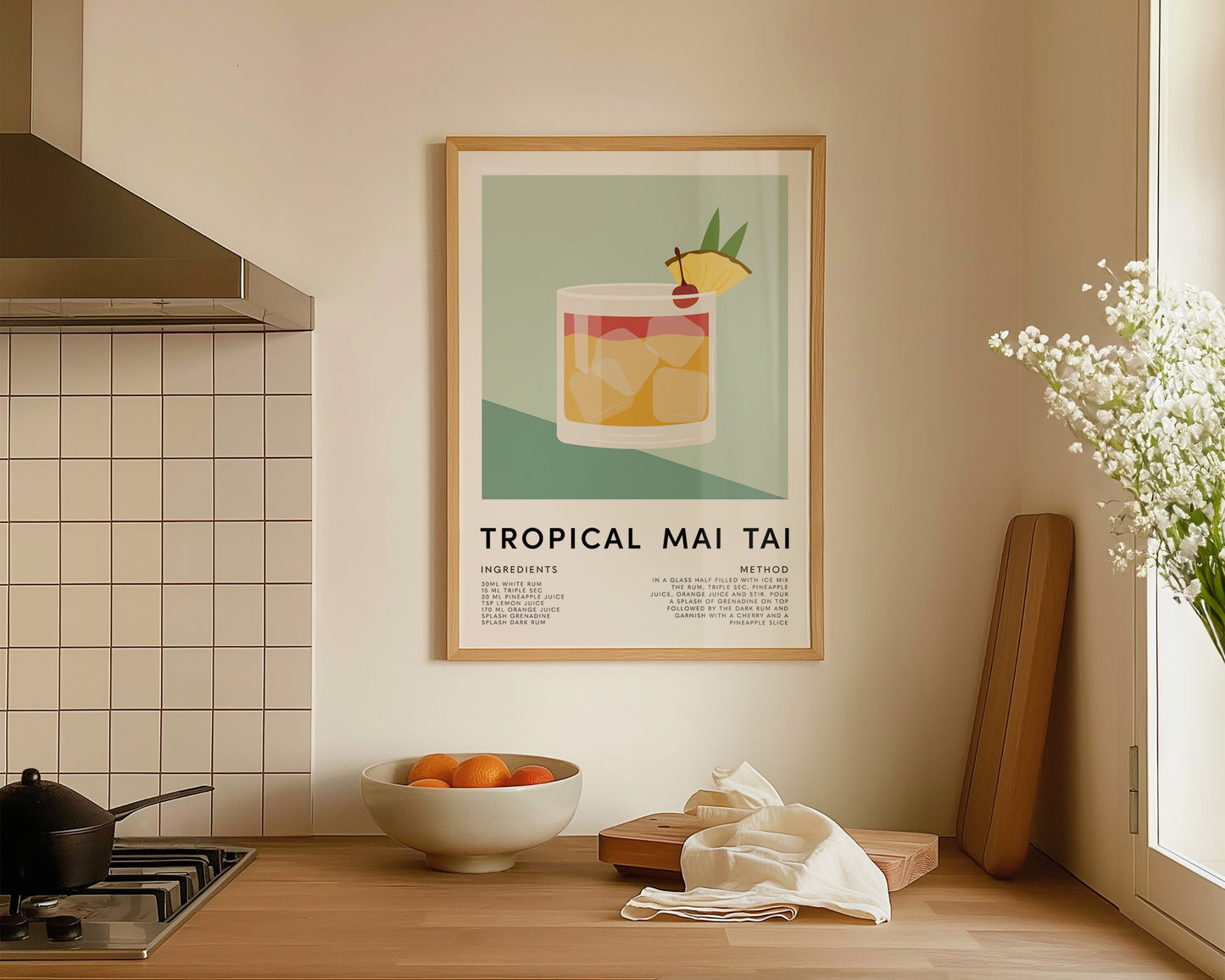 Tropical Mai Tai Print