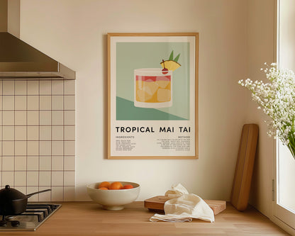 Tropical Mai Tai Print