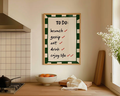 To Do List Wall Art Print