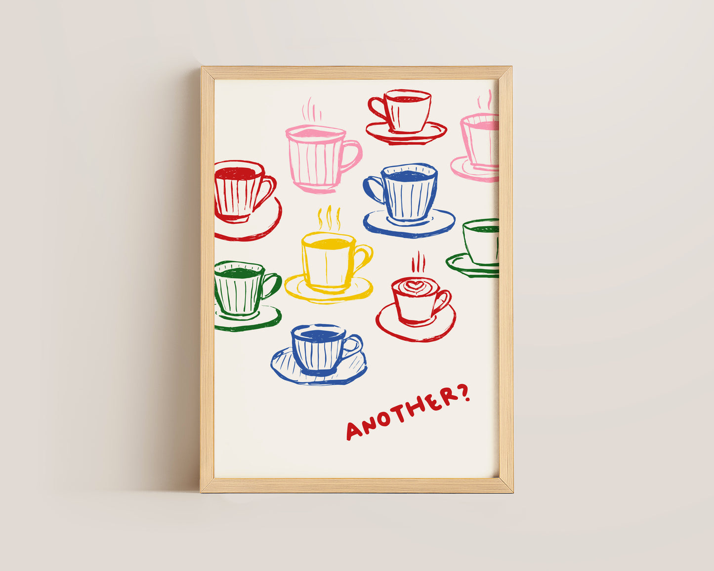 Another Coffee Colourful Print