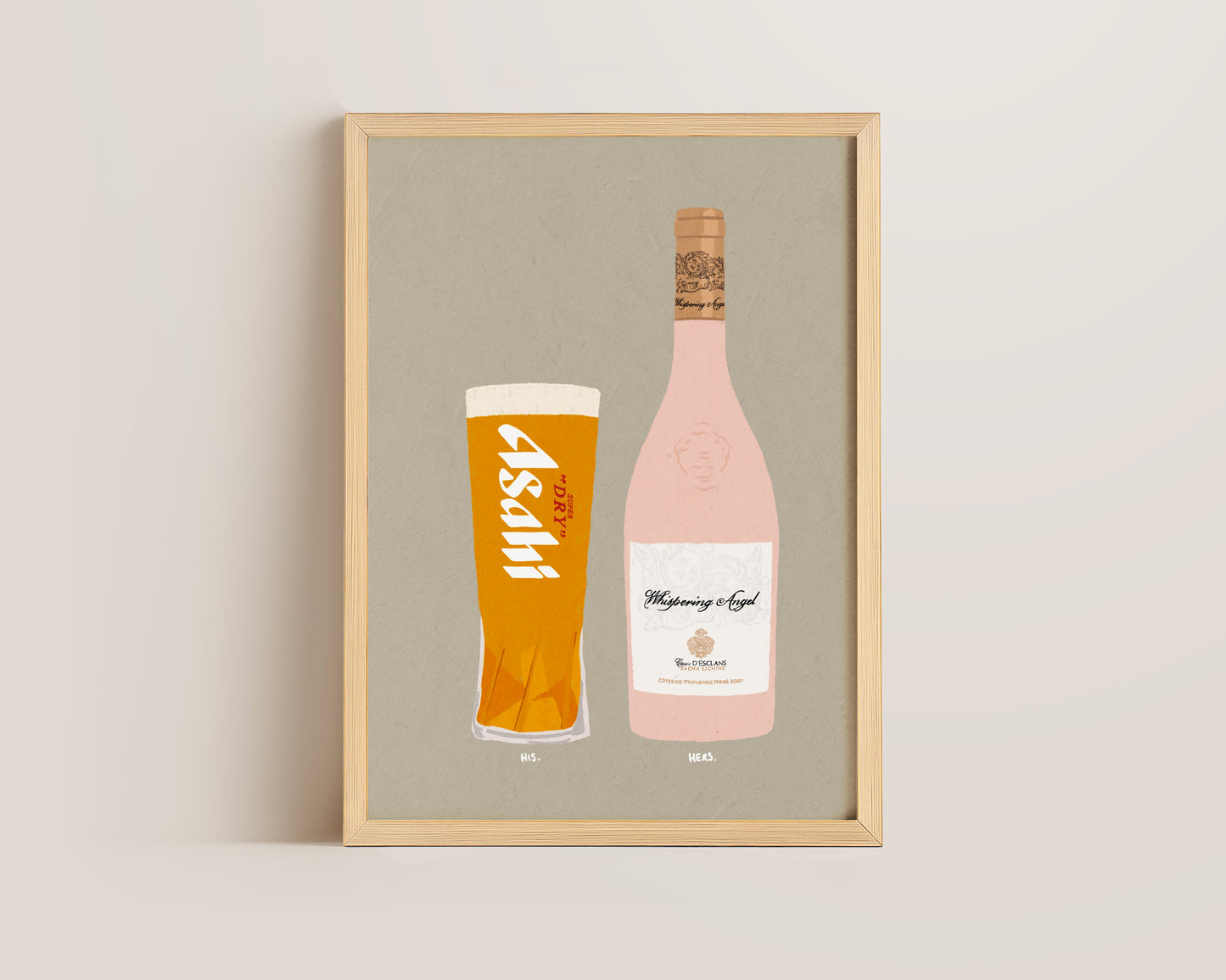 Asahi & Whispering Angel Print