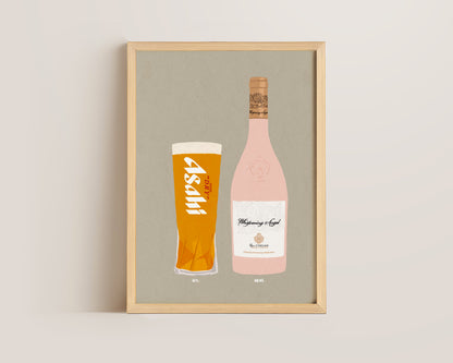 Asahi & Whispering Angel Print