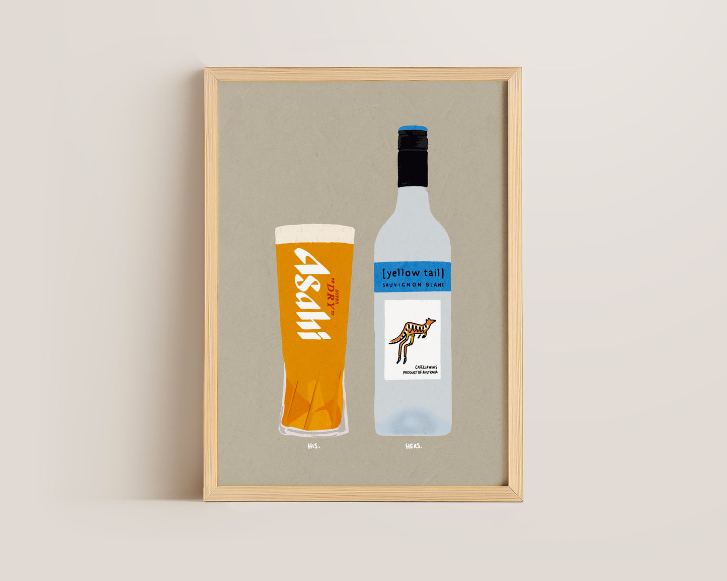 Asahi & Yellowtail Print
