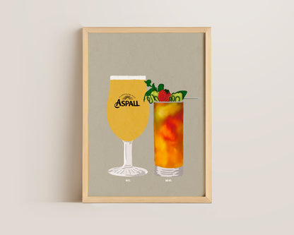 Aspall & Pimms Print